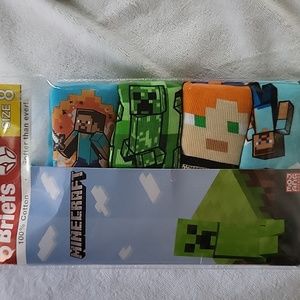 Youth boys size 8 briefs 100% cotton Minecraft